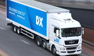DX Secure Overnight deliveries available DX Secure Delivery Truck
